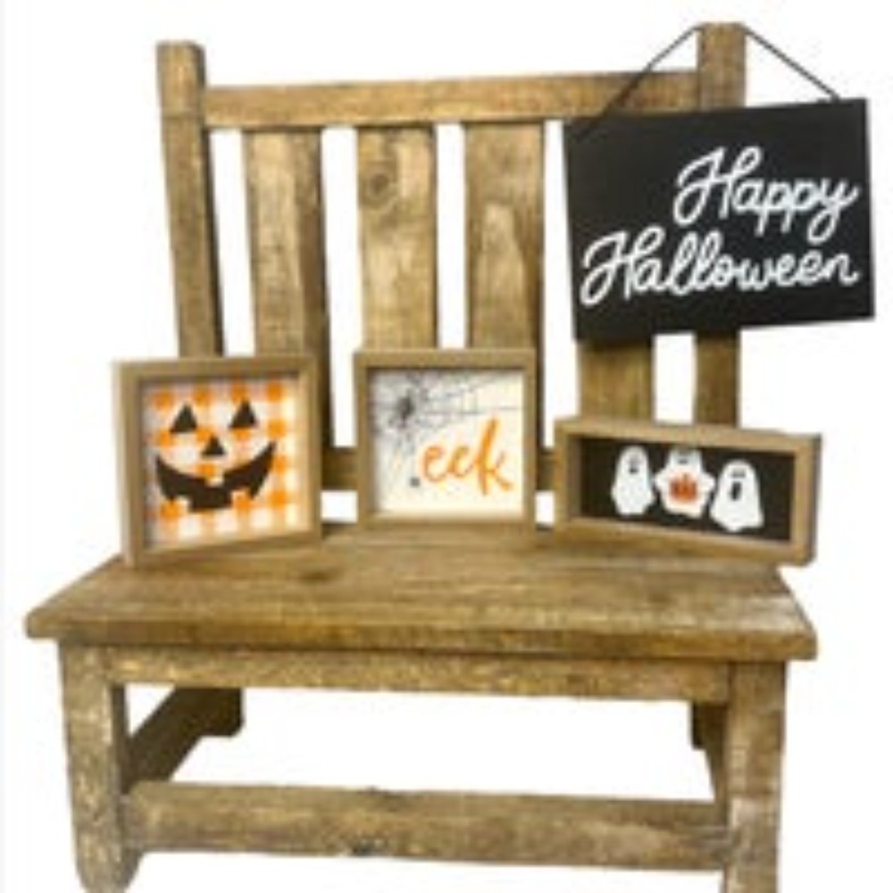 Target Halloween Mini Signs For Tiered Trays Festive Decor Dunn Displays